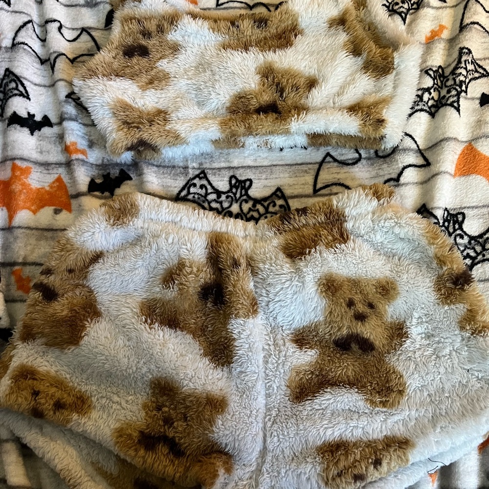 Soft teddy bear sleep set